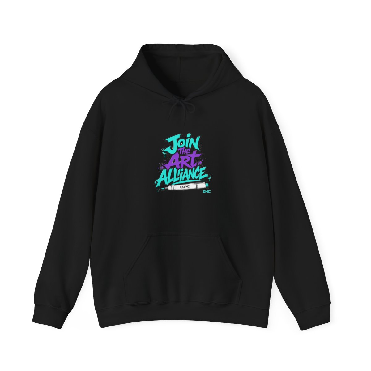 ZHC "Join the Art Alliance" Hoodie - alternate angle 3, merchandise