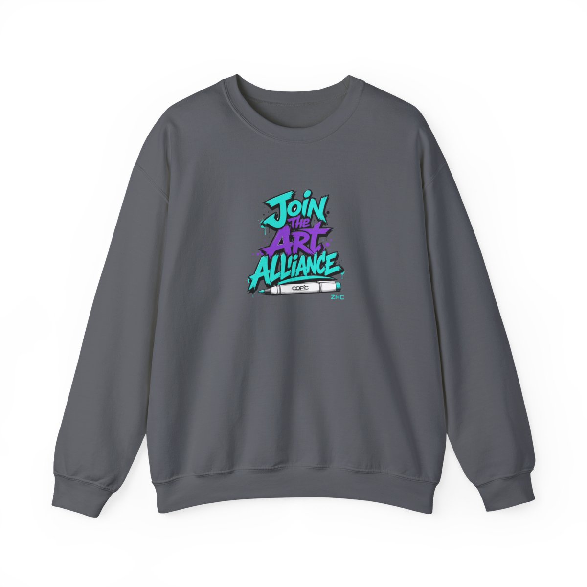 ZHC "Join the Art Alliance" Crewneck - alternate angle 3, merchandise