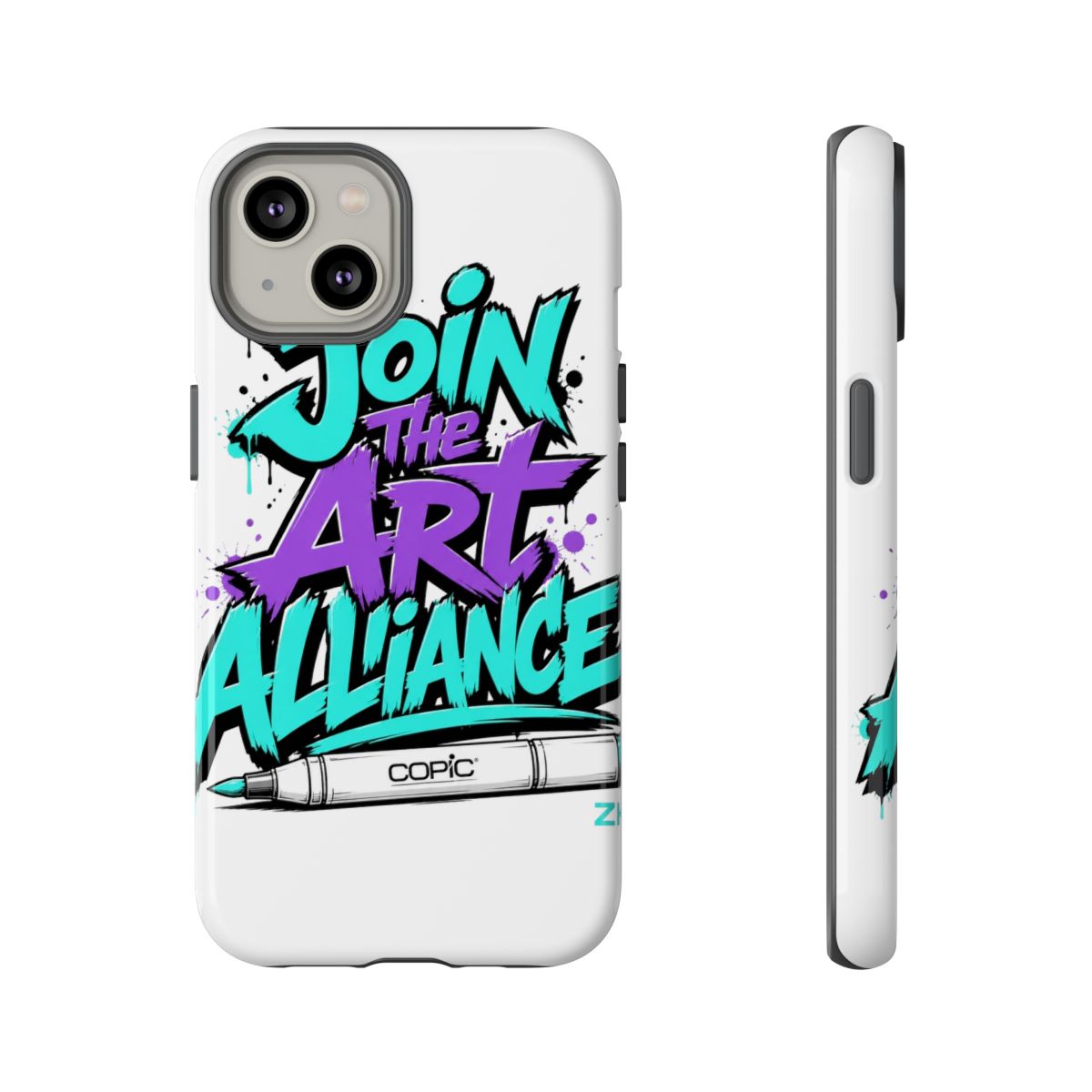 ZHC "Join the Art Alliance" Phone Case - alternate angle 5, merchandise