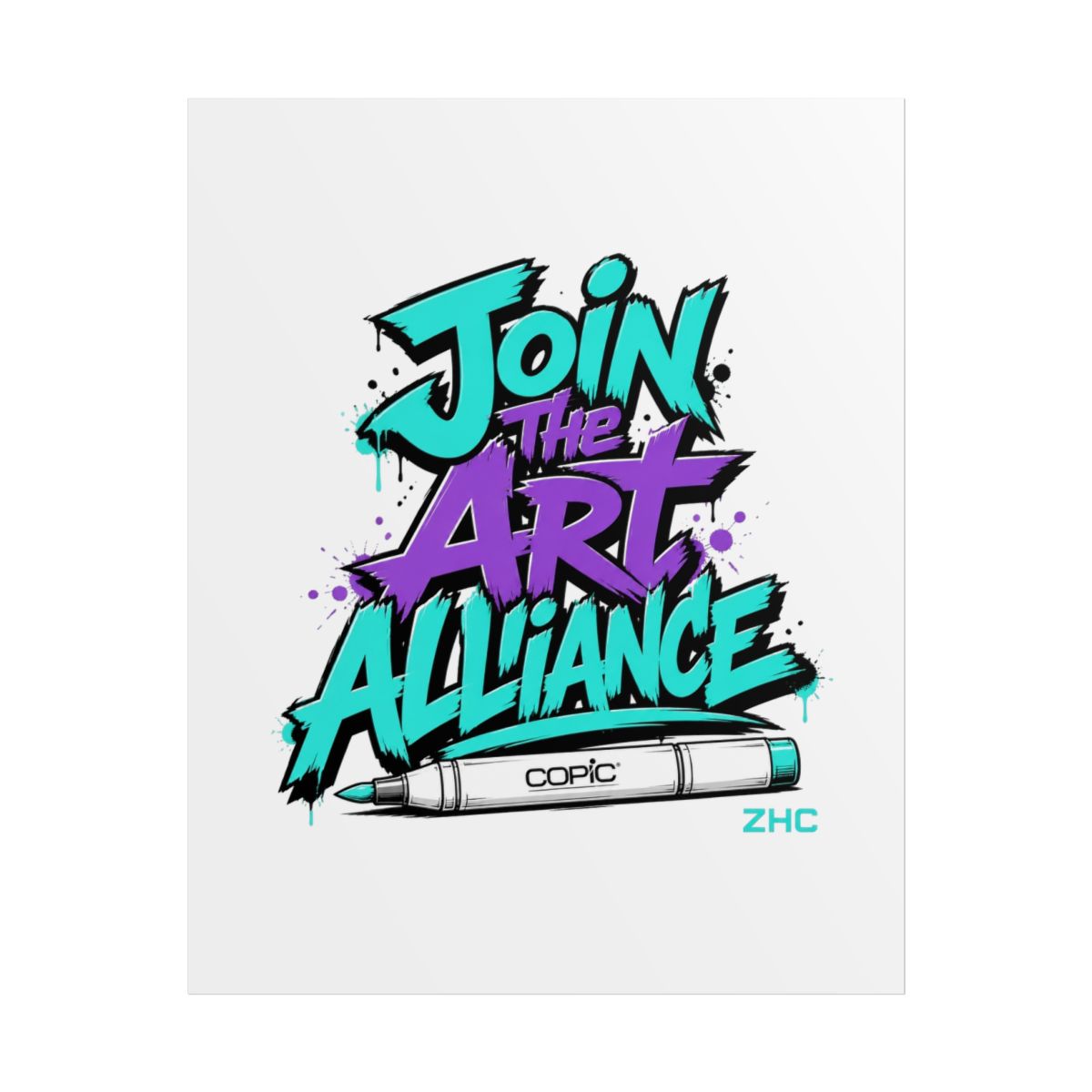 ZHC "Join the Art Alliance" Poster - Official Posters & Wall Art merchandise