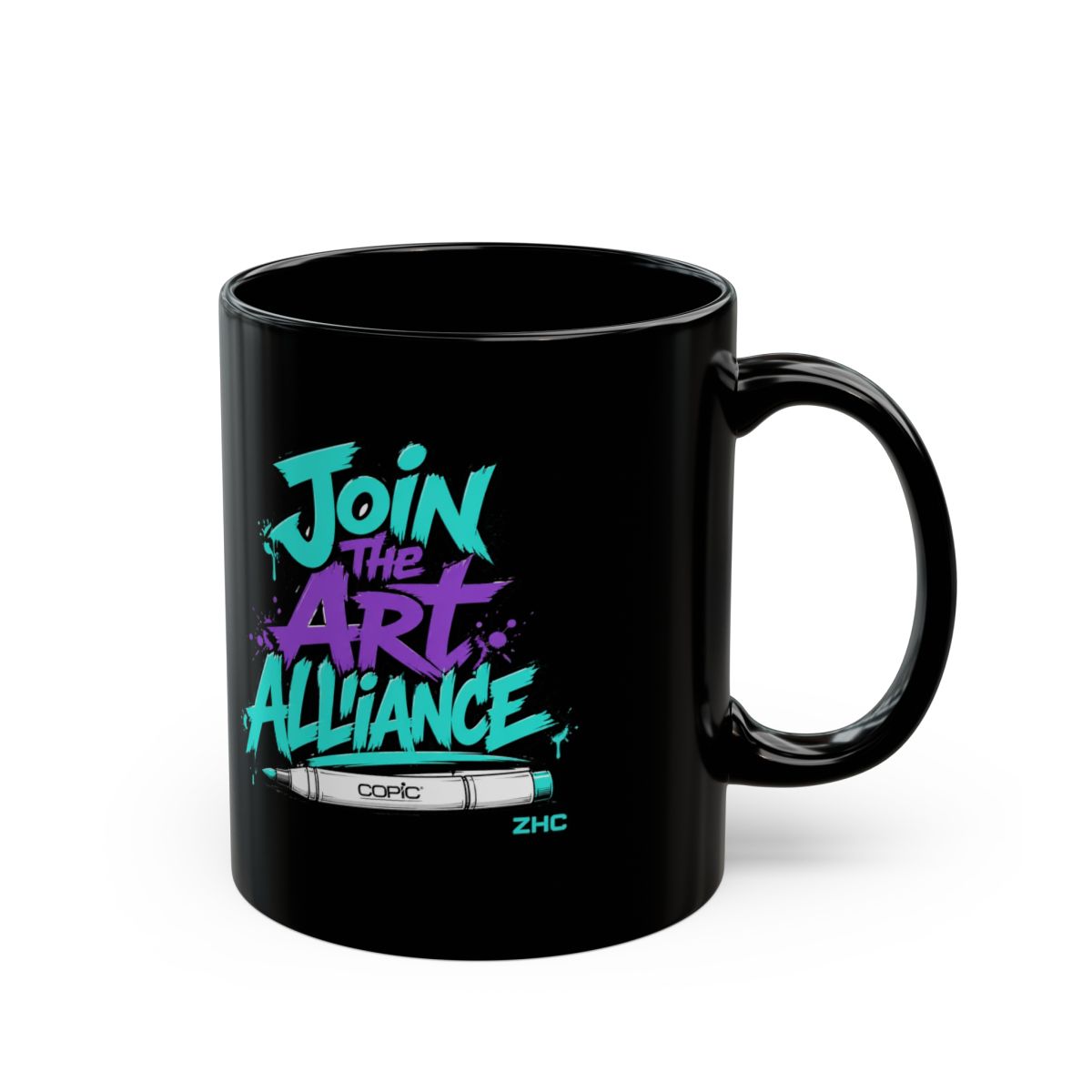ZHC "Join the Art Alliance" Black Mug