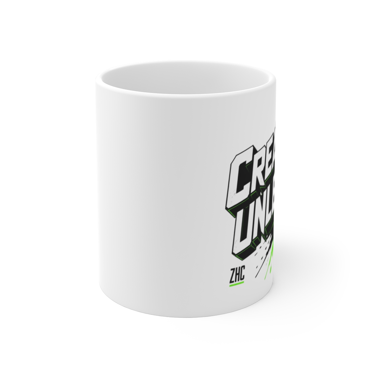ZHC "Creativity Unleashed" White Mug - alternate angle 1, merchandise