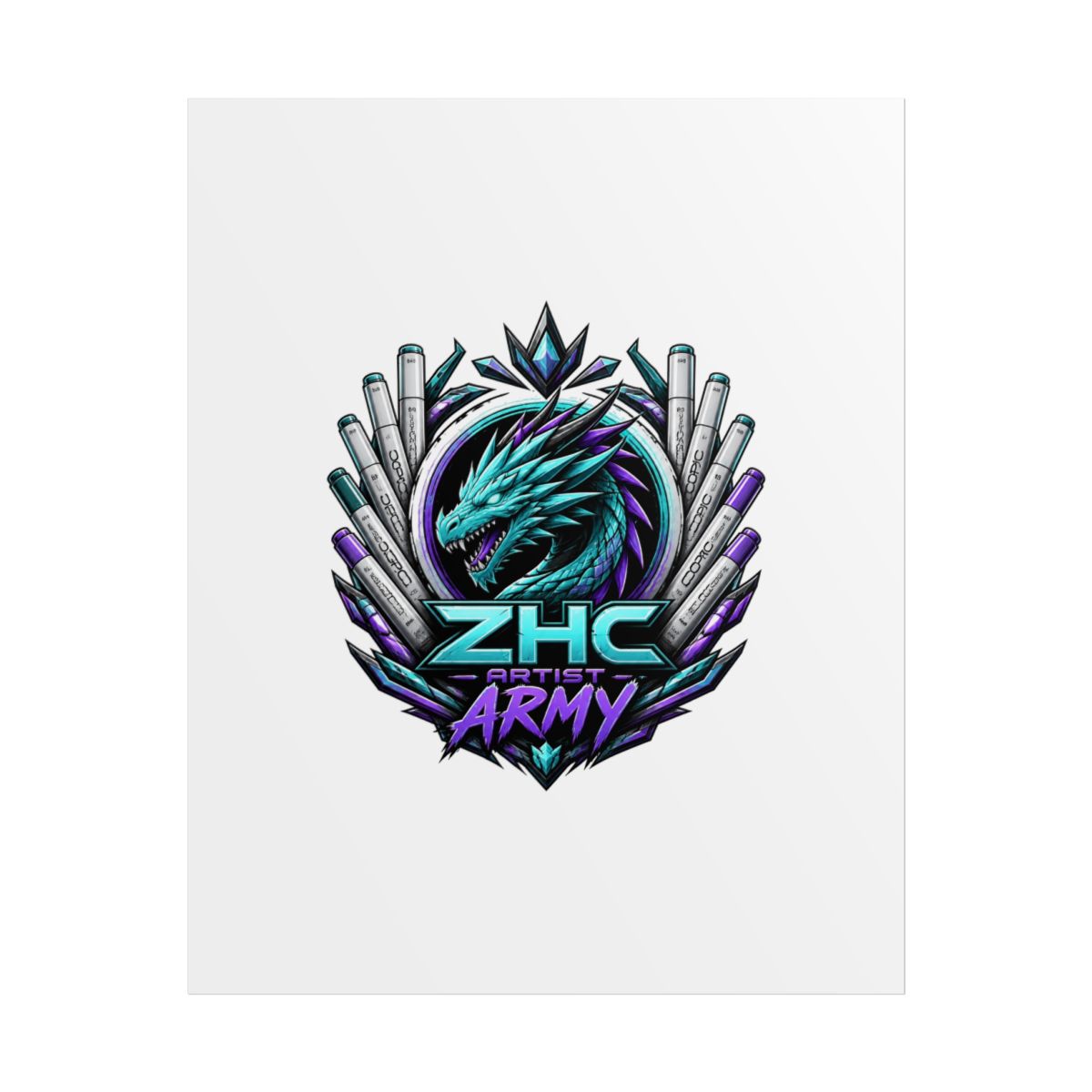 ZHC "ZHC Artist Army" Poster - Official Posters & Wall Art merchandise