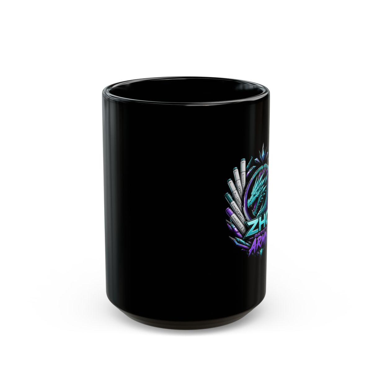 ZHC "ZHC Artist Army" Black Mug - alternate angle 2, merchandise