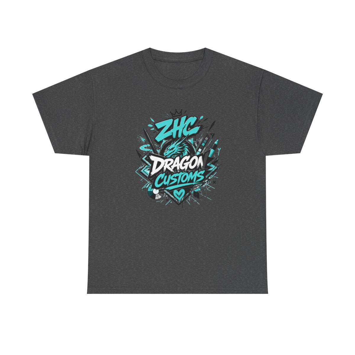 ZHC "DRAGON CUSTOMS" Unisex Tee - alternate angle 2, merchandise