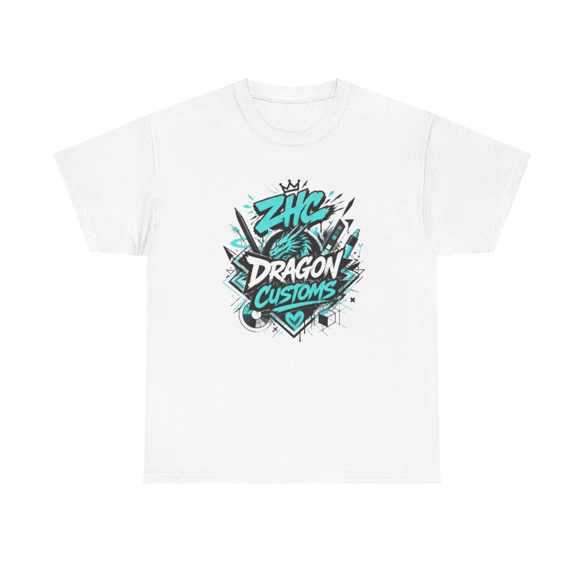 ZHC "DRAGON CUSTOMS" Unisex Tee - alternate angle 3, merchandise