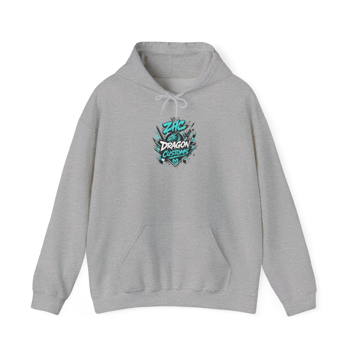 ZHC "DRAGON CUSTOMS" Hoodie - alternate angle 2, merchandise
