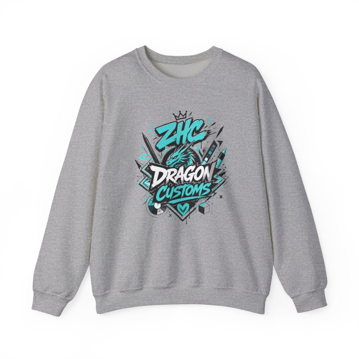 ZHC "DRAGON CUSTOMS" Crewneck - alternate angle 2, merchandise