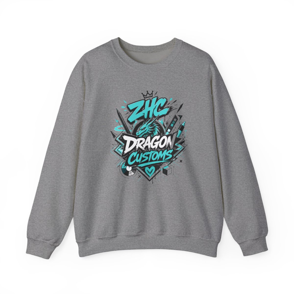 ZHC "DRAGON CUSTOMS" Crewneck - alternate angle 3, merchandise