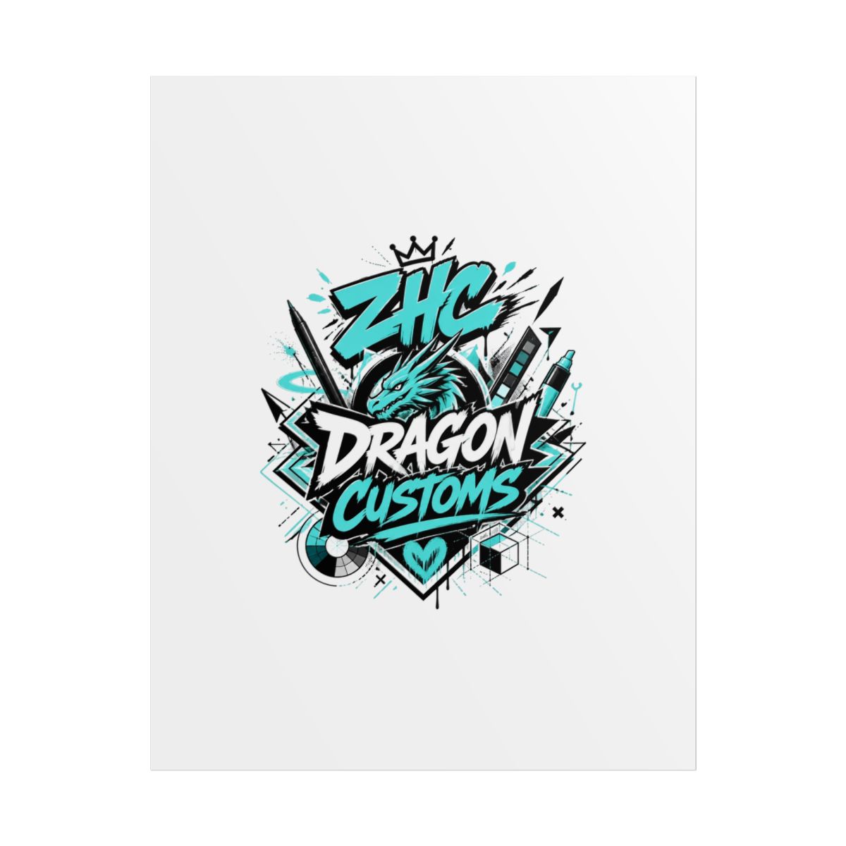 ZHC "DRAGON CUSTOMS" Poster - alternate angle 1, merchandise