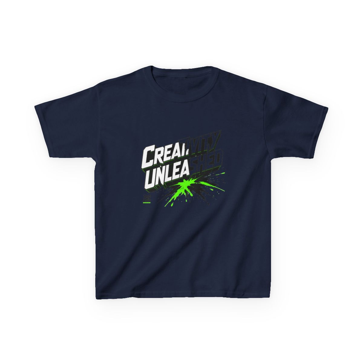 ZHC "Creativity Unleashed" Unisex Kids Tee - alternate angle 3, merchandise