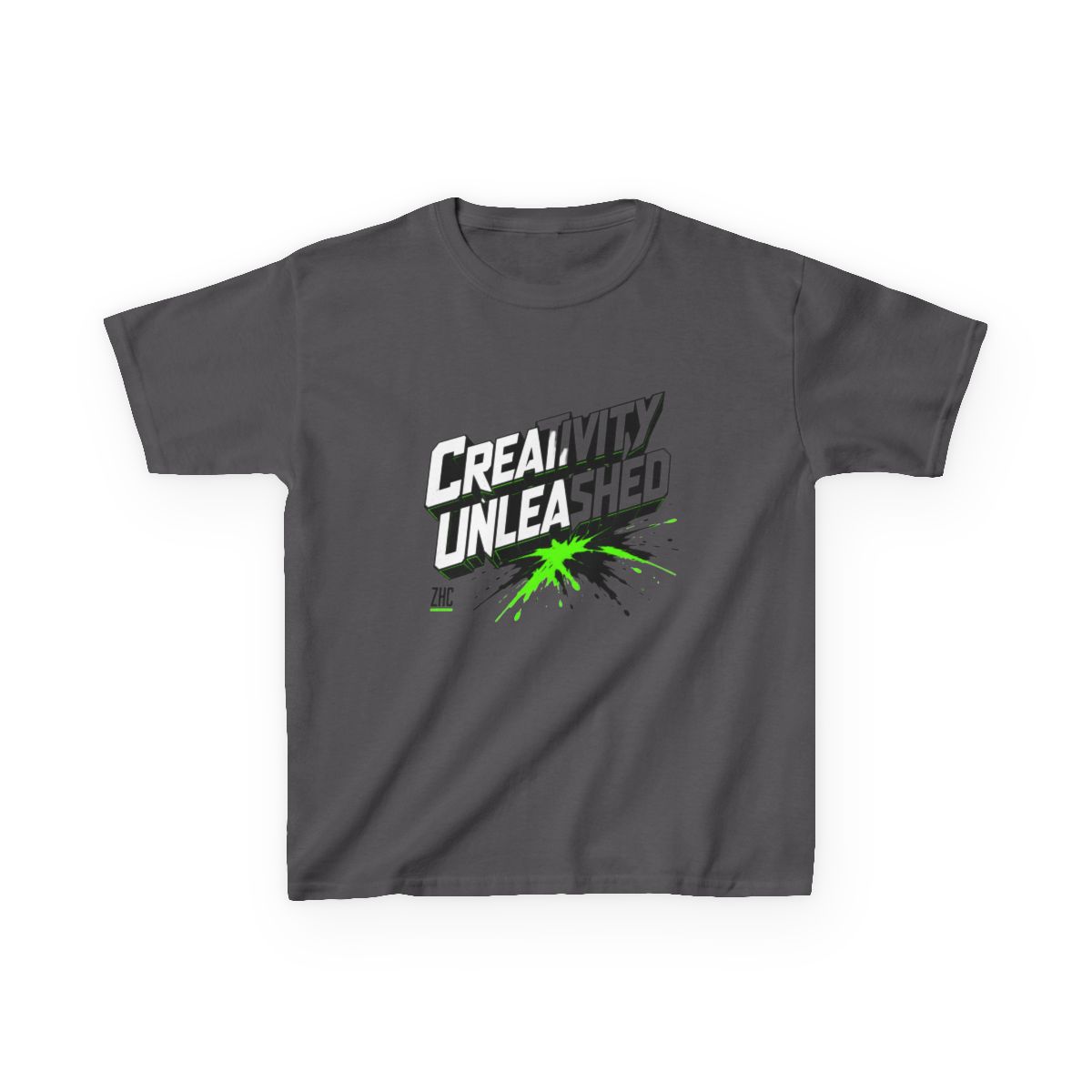ZHC "Creativity Unleashed" Unisex Kids Tee - alternate angle 2, merchandise