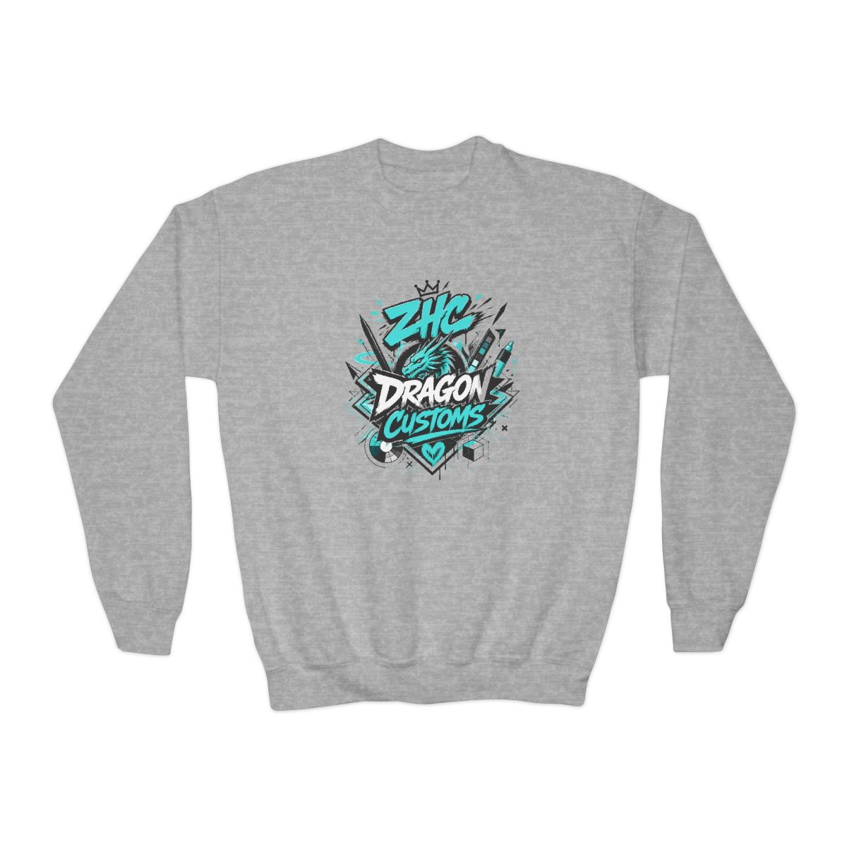 ZHC "DRAGON CUSTOMS" Kids Crewneck