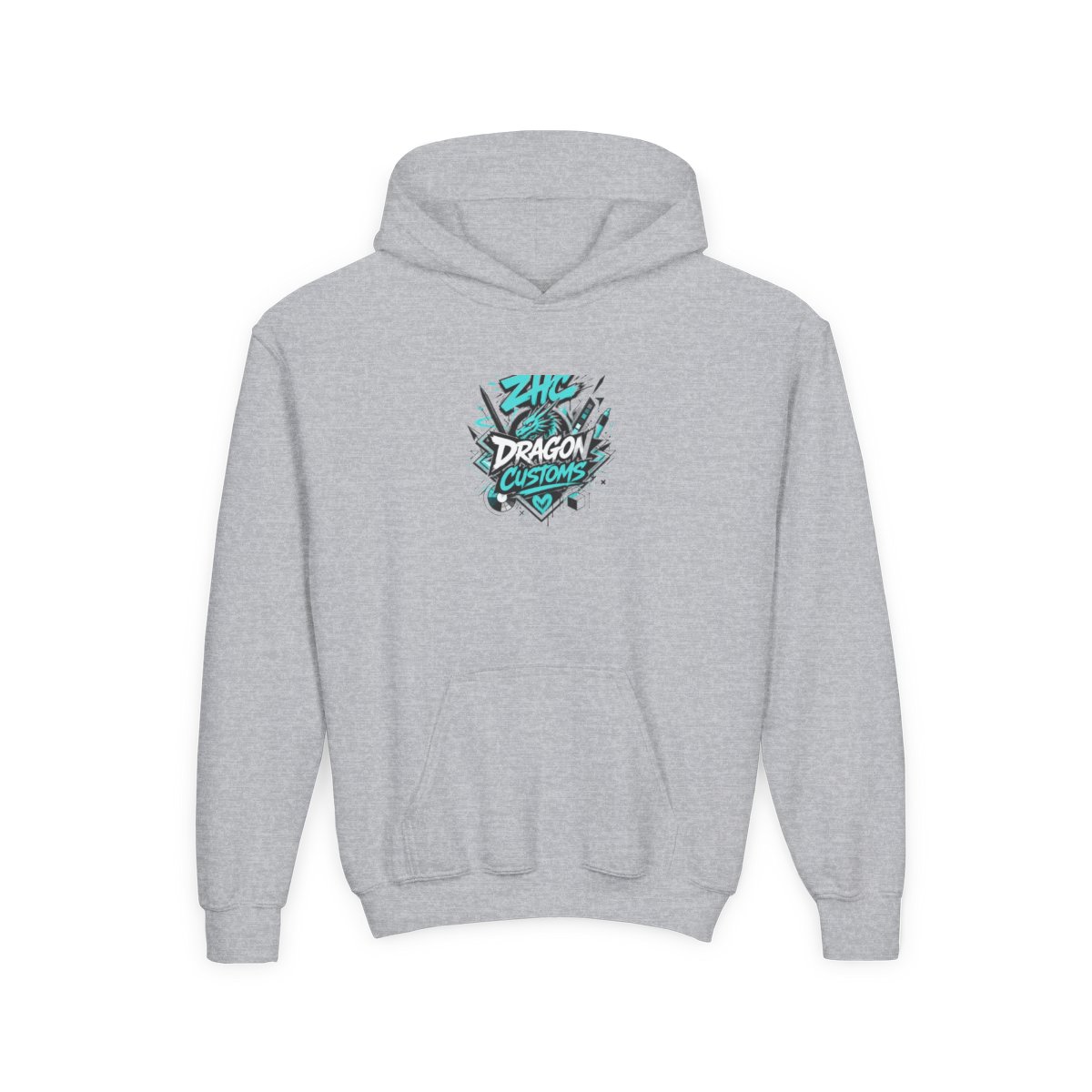 ZHC "DRAGON CUSTOMS" Kids Hoodie - alternate angle 2, merchandise