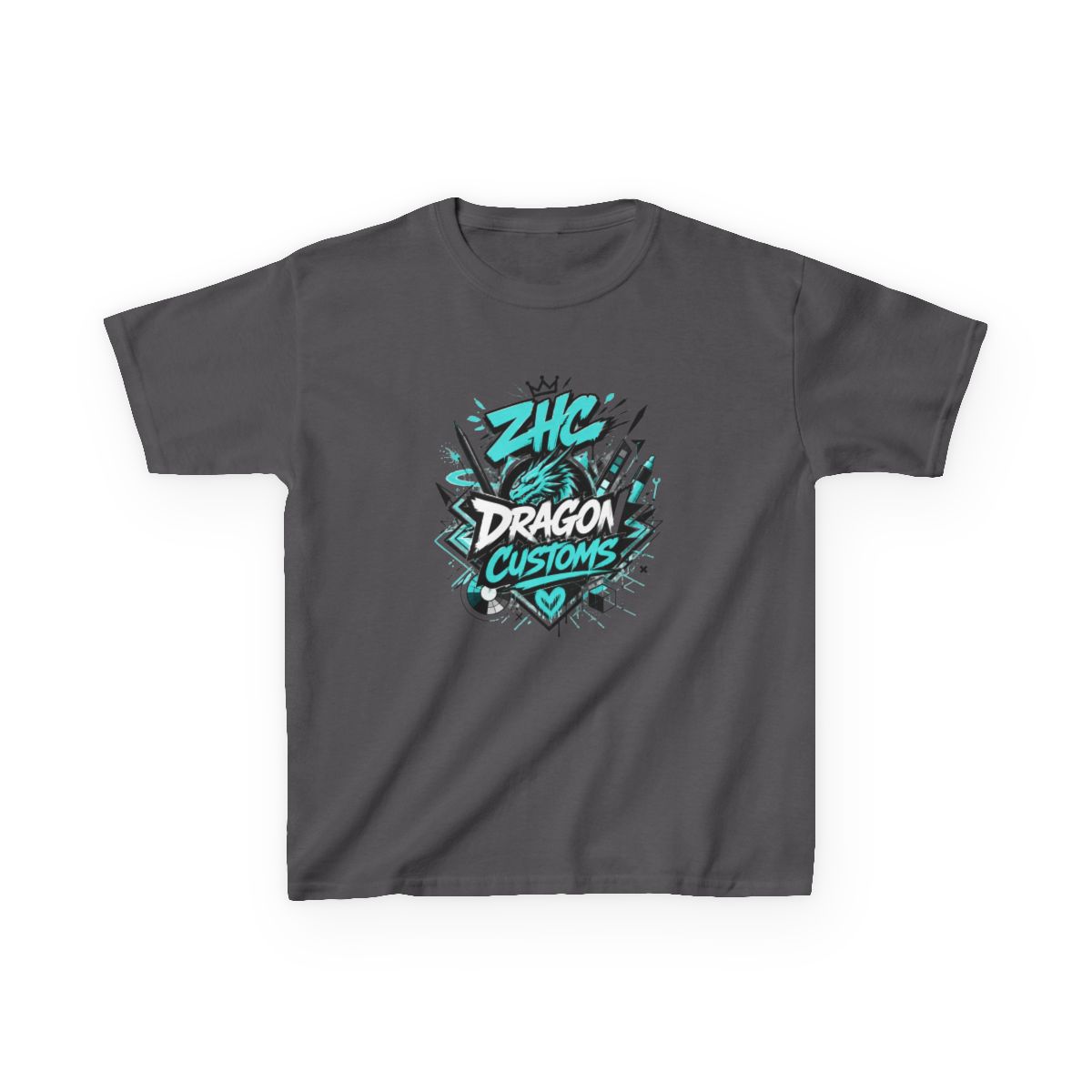 ZHC "DRAGON CUSTOMS" Unisex Kids Tee - alternate angle 3, merchandise