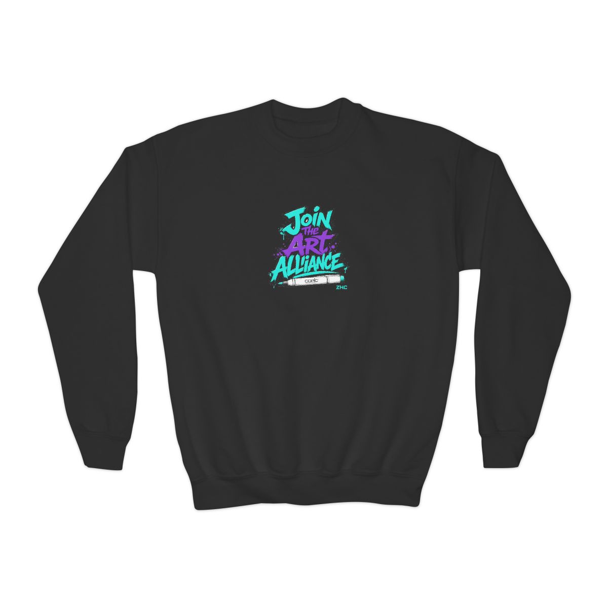 ZHC "Join the Art Alliance" Kids Crewneck